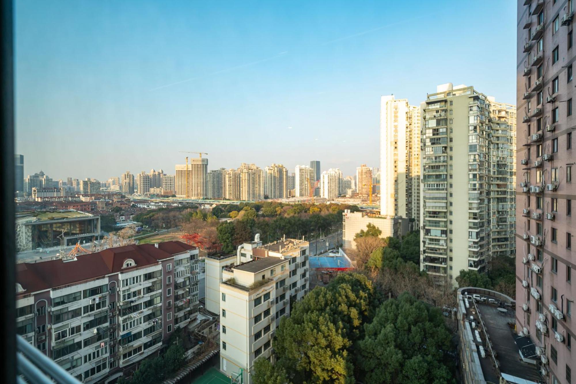 Shanghai Yi Du Apartments Downtown - Near Nanjing West Road Subway ภายนอก รูปภาพ